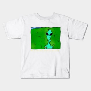 AlienHub: when the aliens realize that earth is a total disaster... Kids T-Shirt